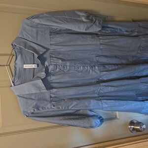 ZENANA SAGE GREEN A LINE DRESS w/POCKETS NWOT P2P 25"